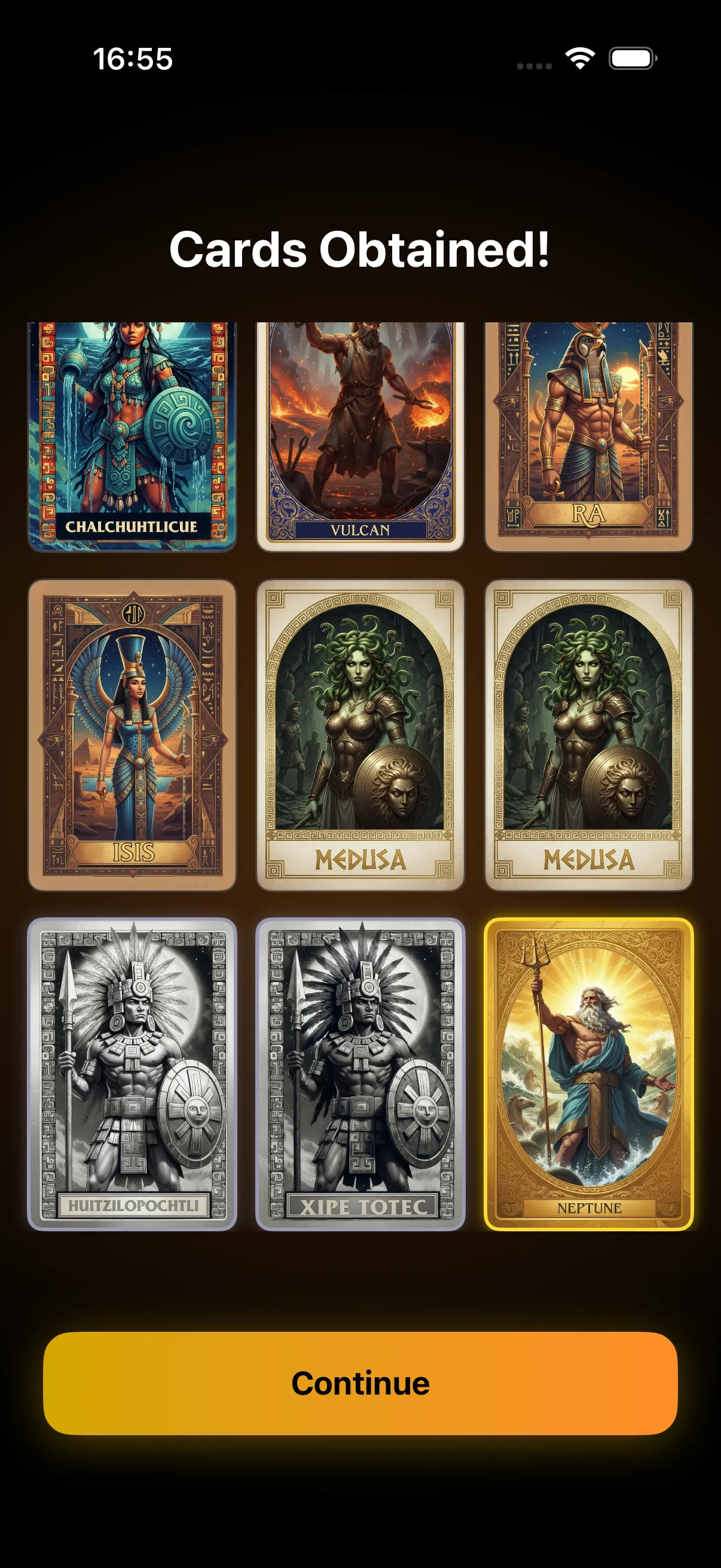Pantheon Cards App